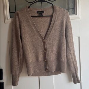 House of Harlow 1960 Beige Button-Up Cardigan